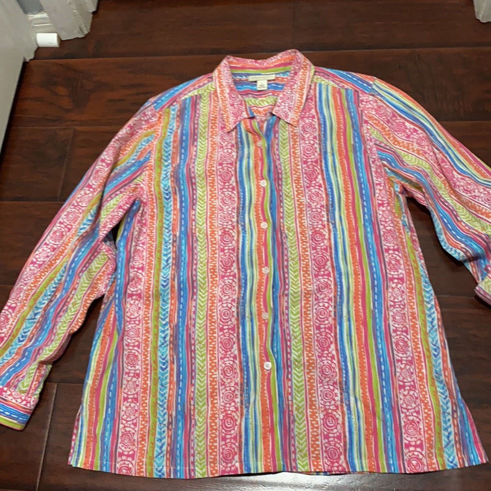 Multicolor Appleseed’s Button Down Blouse - image 4